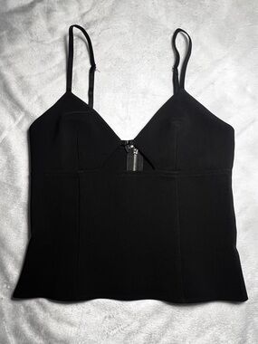 Edikted Black Corset Keyhole Going Out Top